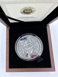 Монета Україна. Загартована в боях, срібло 2 унціі, фото №2