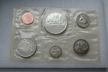 Годовой набор 1965 г. Канада, в банковской запайке, 4 монеты - серебро, фото №5