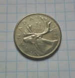 25 центів 1975 р. Канада. - 1 шт., фото №3