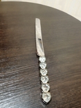 Нож свадебный с кристаллами, фото №2