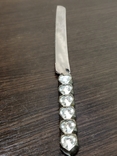 Нож свадебный с кристаллами, фото №5