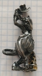 Статуэтка Крыса серебро 925, фото №2