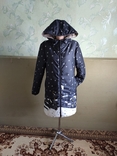 Пальто-плащ демисезон SnowTown с капюшоном ручной работы на стеганом синтепоне, новое, numer zdjęcia 2