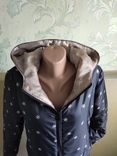 Пальто-плащ демисезон SnowTown с капюшоном ручной работы на стеганом синтепоне, новое, фото №5