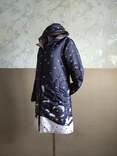 Пальто-плащ демисезон SnowTown с капюшоном ручной работы на стеганом синтепоне, новое, фото №8
