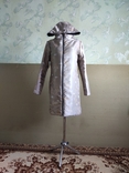 Пальто-плащ демисезон SnowTown с капюшоном ручной работы на стеганом синтепоне, новое, фото №12