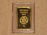 Слиток золота 5 грамм 999,9 золотой злиток 5 грам Правекс Банк, фото №3