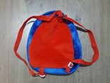 Портфель рюкзак сумка детский синий бархат, фото №5
