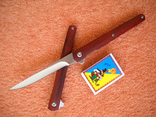 Нож складной на подшипниках Флиппер brown с чехлом, фото №2