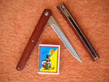 Нож складной на подшипниках Флиппер brown с чехлом, фото №5