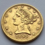 5 долларов 1895 г. США, фото №2