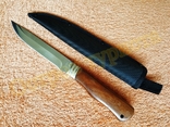 Нож Охотник сталь 65Х13 чехлом 28.8 см, фото №2