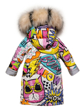Зимове супер довге пальто Bahiriya Boom зі світловідбивачами 146 ріст 1066d146, numer zdjęcia 3
