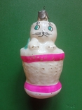 Ёлочная игрушка котенок в корзине., фото №2