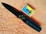 Нож выкидной Череп автоматический на кнопке с клипсой, фото №3