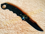 Нож складной выкидной Морской конек на кнопке с клипсой 23.5 см, photo number 4