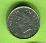 Доминикана 10 сентаво 1975, фото №2