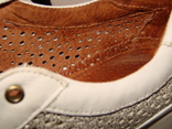 Туфли-кроссовки серебристого цвета. Кожа., фото №5