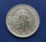Серебряные 2 фунта 2021 г., Великобритания (31,22 г, 0.999), Стоящая Британия, фото №3