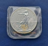 Серебряные 2 фунта 2021 г., Великобритания (31,22 г, 0.999), Стоящая Британия, фото №6