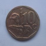 ЮАР 10 центов 2000 г / SOUTH AFRICA / новый герб / нет в каталоге, фото №3