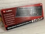 Labtec Standart Keyboard Plus чорна клавіатура PS/2., фото №6