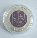 Серебряная ниобиевая монета 25 евро 2022 г, Австрия, EXTRATERRESTRIAL LIFE (Комплект), фото №4