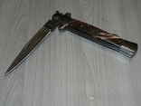 Cкладной нож стилет Colunbia К032 Buffalo horn Classik italian plain (Flat Grind) stilatto, photo number 3