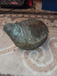 Черепаха бронзовая можно для декора или формы, фото №2