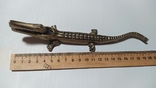 Бронзовый орехокол Крокодил. 20 см, фото №7