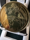 Позолочена медаль Монетного двору Білоруської Народної Республіки 1988 - Другий спільний політ в космос - Космос, фото №9