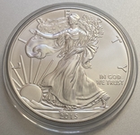 Американский орел 1 долар США 2015 Крокуюча Свобода срібло 999, фото №2