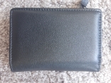 Черный кожаный женский кошелек DR. BOND WN-1 black, photo number 6