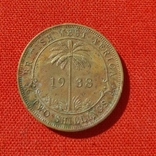Британская Западная Африка 2 шиллинга 1938г. Георг VI, фото №2