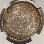 1 Доллар Моргана США 1884 O слаб NGC MS-63, фото №11