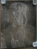 Еврейское кладбище, юноша у памятника. 1975 г., фото №3