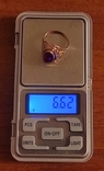Золотой перстень с камнем СССР *583 пробы, фото №12