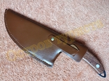 Тесак кухонный Black Steel нож топор туристический с чехлом 31,5 см, фото №10