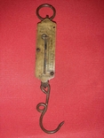 Старинные ручные пружинные весы кантер Hughes's Pocket Balance, фото №2