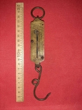 Старинные ручные пружинные весы кантер Hughes's Pocket Balance, фото №3