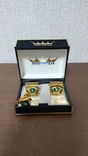 Запонки monarch 1165 gold plated set, фото №2