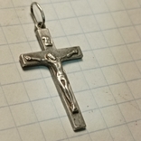 Крест с цепочкой и крестик. Серебро(клеймо), фото №10