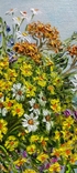 Картина натюрморт квіти Яркий букетик автор Короткова Т. Г. полотно, олія 30х30см, фото №8