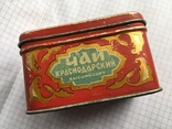 Коробок из под чая Краснодарский кремль гост. 1946 год, фото №11