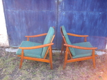 Два деревянные кресла из меб. гарнитура (кресло, кабинетный винтаж) Румыния .70-е г. ХХ в., фото №6