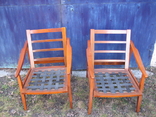 Два деревянные кресла из меб. гарнитура (кресло, кабинетный винтаж) Румыния .70-е г. ХХ в., фото №8