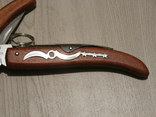 Нож туристический,складной,з фиксатором OKAPI 907Е 23.5см,ручка дерево, numer zdjęcia 4