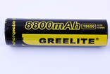 Батарея акумуляторна 18650 LI - ION BLACK GREELITE (8800MAH) 3,7V, numer zdjęcia 3