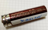 Акумулятор X-Balog 18650 Li-ion 8800mAh 4.2V літій-іонний, фото №3