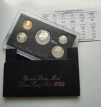 Річний набір монет США 1992(S) Proof срібло 900 проба, фото №2
